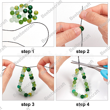 10 Rolls 10 Colors Flat Elastic Crystal String(EW-BBC0001-01)-6