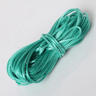 1mm Medium Turquoise Waxed Polyester Cord Thread & Cord