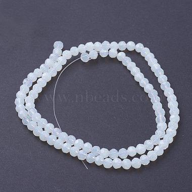 Faceted Round Opalite Beads Strands(X-EGLA-J042-4mm-31)-2