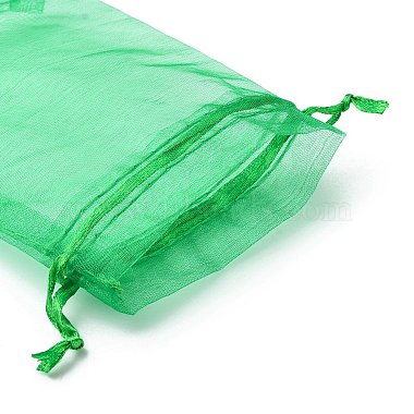 30pcs 4 styles sacs rectangulaires en organza pochettes de rangement de bijoux faveur de mariage fête maille cordon cadeau(OP-FS0001-01D)-6