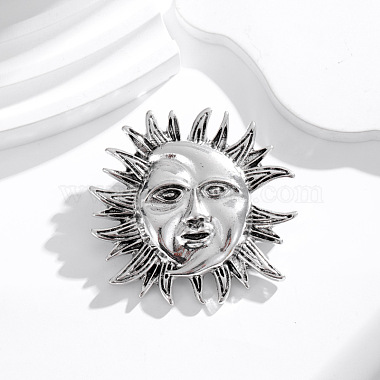 Sun Alloy Brooch