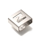 Letter Style 304 Stainless Steel Square Slide Charms(STAS-L132-19N)-2