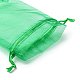 30pcs 4 styles sacs rectangulaires en organza pochettes de rangement de bijoux faveur de mariage fête maille cordon cadeau(OP-FS0001-01D)-6