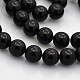 Round Natural Black Onyx Beads Strands(G-N0120-26-8mm)-1
