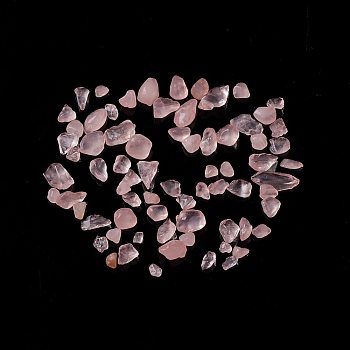 Natural Rose Quartz Chip Beads, Tumbled Stone, No Hole/Undrilled, 3~7x2~6x1.5~5mm