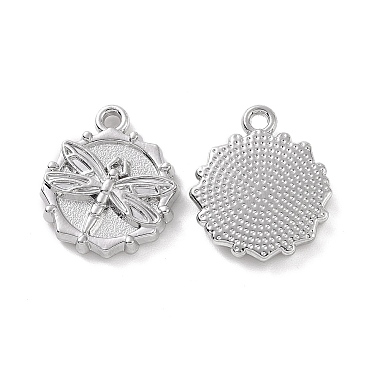 Platinum Flower Alloy Pendants