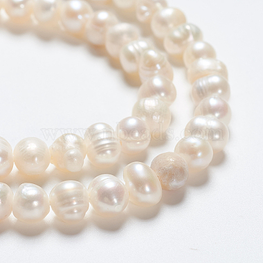 Natural Cultured Freshwater Pearl Beads Strands(PEAR-L001-F-08)-3