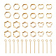 48Pcs 6 Style Brass Bead Frame(KK-SW0001-06)-2