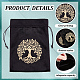 1Pc Tree of Life Pattern Velvet Packing Pouches(TP-DJ0001-01A)-3