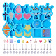 Pet 1Pc DIY Earing Silicone Mold(DIY-MP0001-07)-1