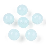 Opaque Acrylic Beads, Round, Light Blue, 16mm, Hole: 3mm, 210pcs/500g(OACR-H038-09-04)