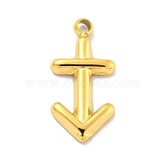 Real 18K Gold Plated Vacuum Plating 304 Stainless Steel Pendants, Twelve Constellations Charms, Sagittarius, 13x6.5x1.5mm, Hole: 1.2mm(STAS-L278-002G-09)
