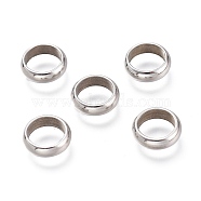 201 Stainless Steel Spacer Beads, Ring, Stainless Steel Color, 8x2.5mm, Inner Diameter: 6mm(STAS-M283-07P-A)