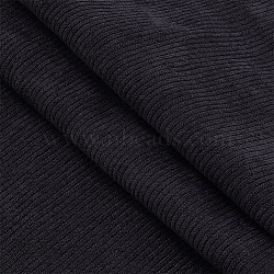 Corduroy Kintted Rib Fabric, for Clothing Accessories, Black, 100x155x0.05cm(DIY-WH0491-68C)