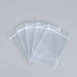 Polyethylene Zip Lock Bags, Resealable Packaging Bags, Top Seal, Self Seal Bag, Rectangle, Clear, 12x8cm, Unilateral Thickness: 2.9 Mil(0.075mm), 500pcs/group(OPP-R007-8x12)