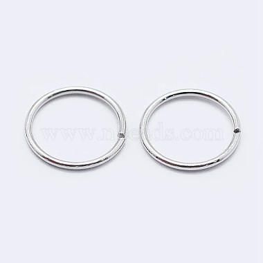 ロジウムメッキ 925 スターリングシルバー オープン丸カン(STER-F036-02P-0.7x6mm)-2