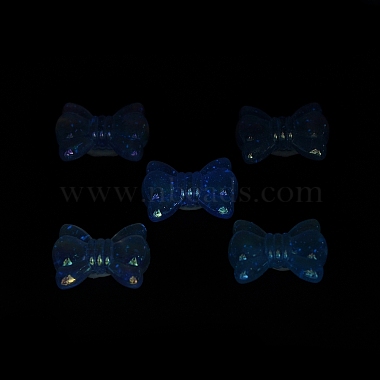 UV Plating Luminous Transparent Acrylic Beads(OACR-P010-08E)-4