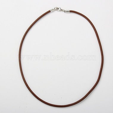 Saddle Brown Leather Necklaces
