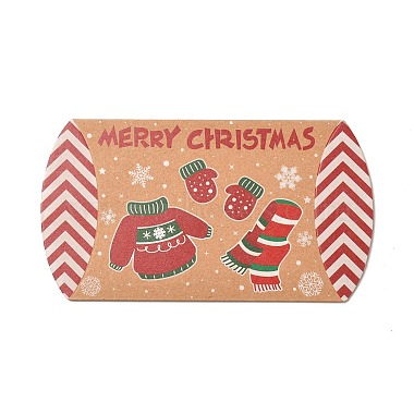 Christmas Theme Cardboard Candy Pillow Boxes(CON-G017-02H)-2