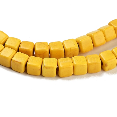 合成ターコイズビーズストランド(X-TURQ-G108-4x4mm-06)-2