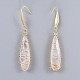 Natural Quartz Crystal Dangle Earrings(EJEW-JE03280)-2