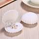 Shell Shaped Velvet Jewelry Storage Boxes(WG45470-04)-1