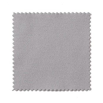 Double Sided Suede Fabric Silver Polishing Cloth, Jewelry Cleaning Cloth, Sterling Silver Anti-Tarnish Cleaner, Square, Gainsboro, 8x8x0.05cm