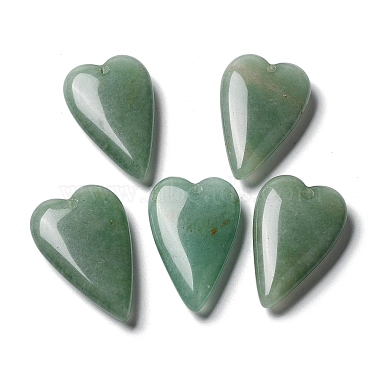 Heart Green Aventurine Pendants