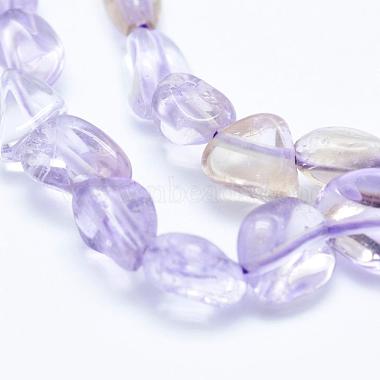 Chapelets de perles en amétrine naturelle(G-K203-09)-3