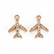 Brass Micro Pave Clear Cubic Zirconia Charms(X-KK-S360-122-NF)-1