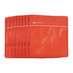 PE Plastic Storage Resealable Bags with Valve, for Chocolate, Candy, Cookies, Rectangle, Orange, 14.5x13.5x0.1cm, Open: 13.5x8x14.5cm(AJEW-TAC0045-019E)
