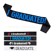 SUPERFINDINGS 8pcs 4 Colors Polyester Shoulder Straps, Etiquette Belt, Satin Sash for Graduation Ceremony Gown Accessories, Mixed Color, 15.6x9.5x0.01cm, 2pcs/color(DIY-FH0005-28)