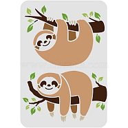 Large Plastic Reusable Drawing Painting Stencils Templates, for Painting on Scrapbook Fabric Tiles Floor Furniture Wood, Rectangle, Animal Pattern, 297x210mm(DIY-WH0202-219)