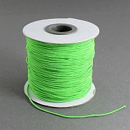 Round Elastic Cord, with Nylon Outside and Rubber Inside, Lime, 2mm, about 43.74 yards(40m)/roll(EC-R001-2mm-033A)