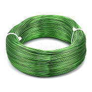 Aluminum Wire, Flexible Craft Wire, for Beading Jewelry Doll Craft Making, Lime Green, 22 Gauge, 0.6mm, 280m/250g(918.6 Feet/250g)(AW-S001-0.6mm-25)