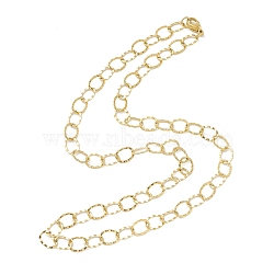 Vacuum Plating 304 Stainless Steel Chunky Rolo Chains Necklace for Men Women, Golden, 18.11 inch(46cm)(STAS-E001-12G)