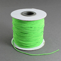 Round Elastic Cord, with Nylon Outside and Rubber Inside, Lime, 2mm, about 43.74 yards(40m)/roll(EC-R001-2mm-033A)