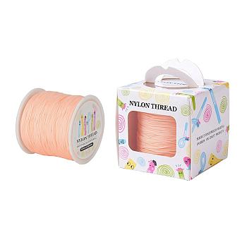 Nylon Thread, Bisque, 0.8mm, about 98.43yards/roll(90m/roll)