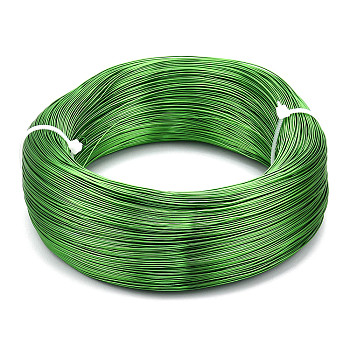 Aluminum Wire, Flexible Craft Wire, for Beading Jewelry Doll Craft Making, Lime Green, 22 Gauge, 0.6mm, 280m/250g(918.6 Feet/250g)