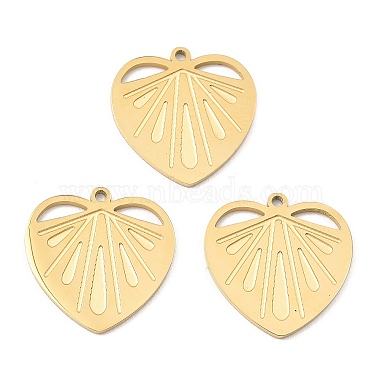Real 24K Gold Plated Heart 316 Surgical Stainless Steel Pendants