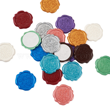 20 pièces autocollants de sceau de cire adhésifs 10 couleurs(DIY-TA0003-47)-4
