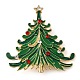 broches en alliage de strass colorées de Noël(JEWB-U009-10E)-1