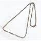 Hot Selling 304 Stainless Steel Ball Chain Necklace(NJEW-E045-13P)-2