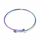Placage ionique (ip) réglable 304 fabrication de bracelet de manchette en fil d'acier inoxydable(MAK-F286-02MC)-1