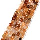 Brins de perles d'agete rouge naturel(G-C038-02C)-1