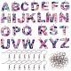 Alphabet Pendant Earring DIY Making Kit(DIY-SZ0006-07)-1