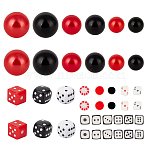DIY Vase Fillers, Including Acrylic & Plastic Imitation Pearl Beads & Polymer Clay Cabochons, Mixed Color, 4.5~20x3.5~20x0.5~20mm, Hole: 1~1.5mm(DIY-OC0013-61)