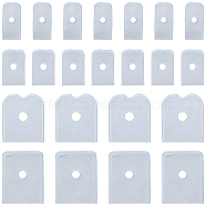 120Pcs 4 Style Boning Tips, Silicone Plug, Fit for Shapewear Support Strip/Chain End Cap Cover, White, 0.7~1.2cm, 30pcs/style(FIND-GF0005-96)