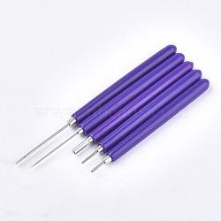 Quilling Paper Tool, Bifurcation Pen Paper Rolling Pen, with Stainless Steel Pins, Slate Blue, 107~144x9mm, 5pcs/set(DIY-Q015-04)