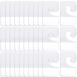 PET Back Adhesive Slot Hole Hang Tabs, Display Tags Hook, Rectangle, Clear, 42x27x0.2mm, Inner Diameter: 9mm(DIY-WH0502-29B)